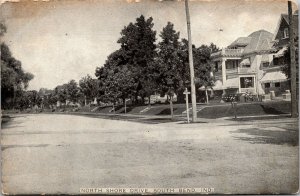 Postcard Residential Street North Shore Drive in South Bend, Indiana