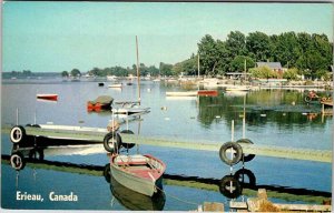 Postcard BOAT SCENE Erieau Ontario ON AK2225