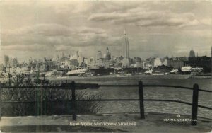 New York Midtown Skyline Underhill Grogan RPPC Real photo 1934 Postcard 22-7583 