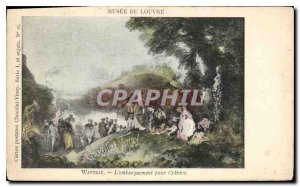 Old Postcard Louvre Museum Watteau's Embarkation for Cythera