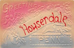 C23/ Houserdale Pennsylvania Pa Greetings from Postcard c1910 19