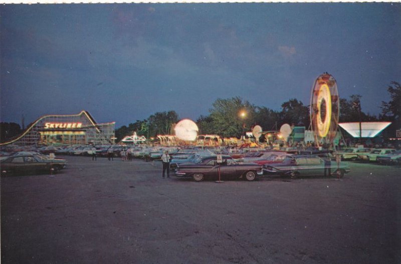 Canandaigua NY, New York - Roseland Amusement Park - Midway at Twilight