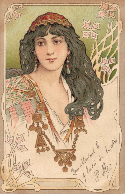 Art Nouveau Fantasy Lady Middle Eastern - 04.35