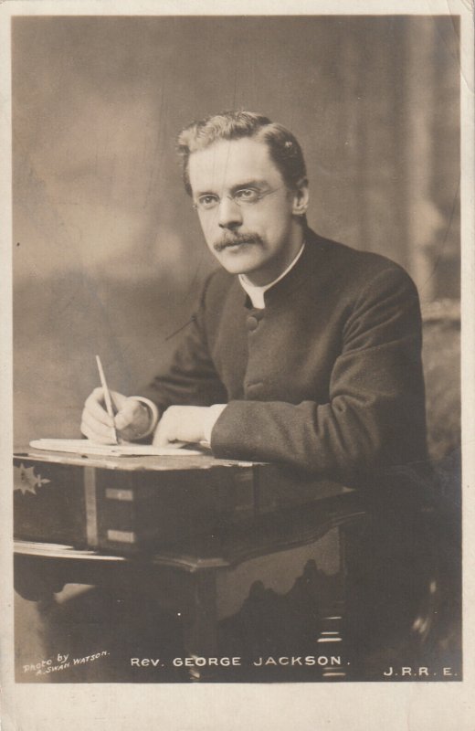 REV GEORGE JACKSON 1864-1945 - Vintage POSTCARD (Edinburgh Central Hall)