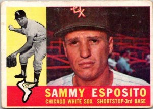 1960 Topps Baseball Card Sammy Esposito Chicago White Sox sk1836