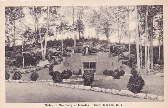 New York Saint Josephs Shrine Of Our Lady Of Lourdes Albertype