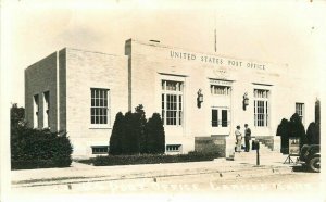 Larned Kansas 1940s US Post Office RPPC Photo Postcard 21-7732