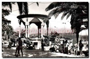 Postcard Old French Riviera Var Bandol Var La Petanque under palm trees