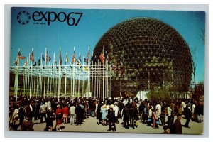 Vintage 1967 Postcard The Pavilion of the United States Expo 67 Montreal Canada