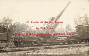 VA, Fort Eustis, Virginia, RPPC, Eight Inch Railway Gun on Train, Palmer Photo
