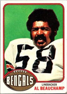 1976 Topps Football Card Al Beauchamp Cincinnati Bengals sk4274