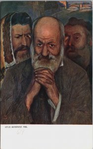 A. Markowicz Pinx Three Old Men Vintage Postcard C129