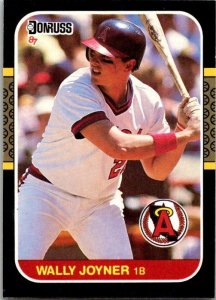 1986 Donruss Baseball Card Wally Joyner California Angels sk12298