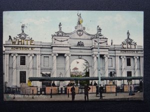 London Franco British Exhibition WHITE CITY Entrance 6d Entry c1908 Postcard