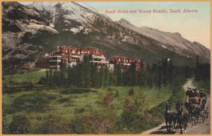 Banff, Alberta, Banff Hotel and Mount Rundle - 