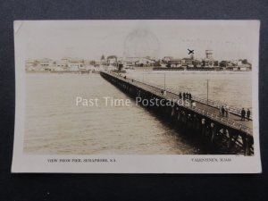 Australia ADELAIDE Semaphore View from the Pier c1928 RP by Valentine's