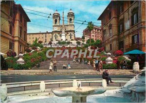 Postcard Modern Pace Roma of Spain and Church of the Trinity Mountains