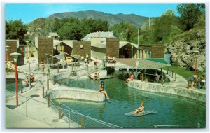 LAVA HOT SPRINGS, ID ~ Roadside HOT WATER POOLS  c1960s Bannock County Postcard