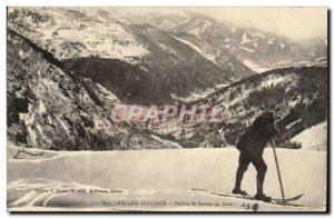 Old Postcard Ballon d & # 39Alsace Vallee Sewen winter