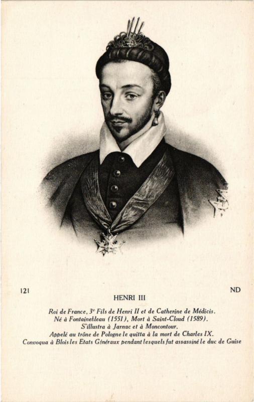 CPA Henri III, Roi de France Royalty Nobelty(314349)