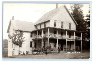 EARLY GROVE HOTEL STAR LAKE NY NEW YORK REAL PHOTO RPPC POSTCARD (GB6)