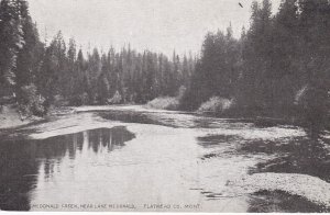 Montana McDonald Creek Near Lake McDonald