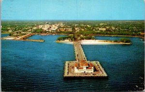 Florida St Petersburg Aerial View Recreation Pier 1958