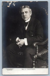 c1905 WM H. Thompson Portrait Studio RPPC Photo Posted Antique Postcard