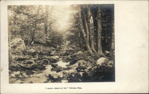 Princeton Massachusetts MA Chattering Brook c1910 RPPC Vintage Postcard