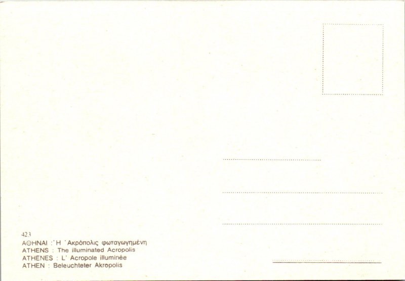 The Illuminated Acropolis,Athens,Greece