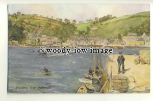 ar0511 - Fishermen at Flushing, from  Falmouth- Artist - U/K- Postcard