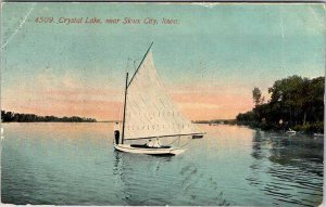 Postcard BOAT SCENE Sioux City Iowa IA AO0236