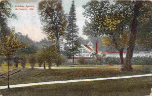 Harlem Square Baltimore Maryland 1910 postcard