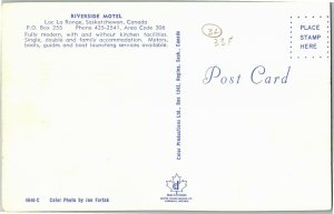 View of Riverside Motel, Lac La Range, Saskatchewan Vintage Postcard P30