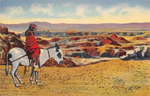 Hopi Indian and Burro Painted Desert View Images 