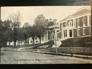 Vintage Postcard 1907-1930 Congregational Church Gregg Library Wilton N H.