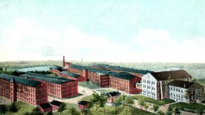 CT Hartford Connecticut Rubber Works Factory Postcard