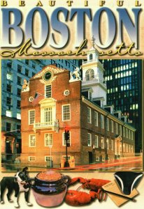 Vintage Postcard The Old State House Museum National Historic Park Boston MA