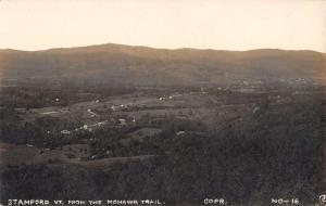 Stamford Vermont Birdseye Mohawk Trail Real Photo Antique Postcard K15925