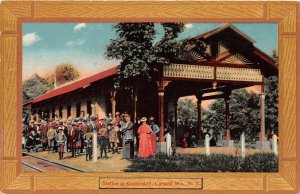 J51/ Catskill Mountains New York Postcard c1910 Kaaterskill Railroad Depot 59