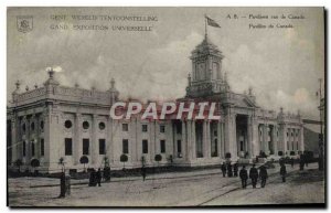 Old Postcard Gent Expo Canada Pavilion