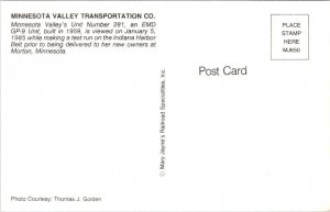 Vintage Railroad Train Locomotive Postcard - Minnesota Valley Transportation Co.