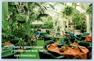 San Francisco California CA Postcard Lehr Greenhouse Restaurant & Florist 1960