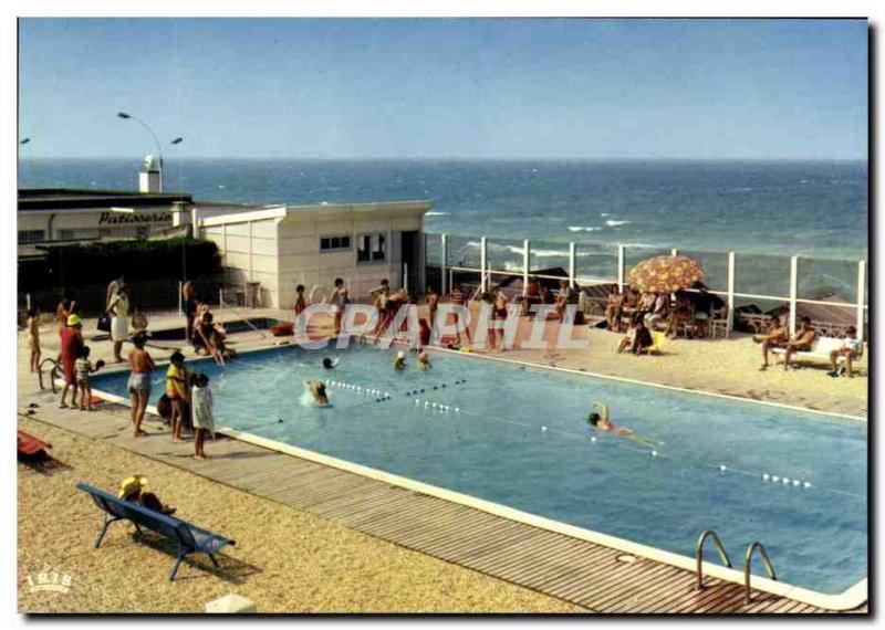 Postcard Modern Luc Sur Mer Pool