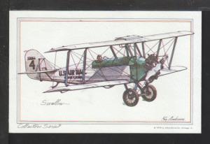 Swallow Biplane Postcard 