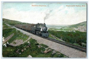 c1910 Maritime Express Wentworth Valley Nova Scotia Canada Antique Postcard