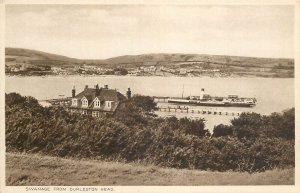 UK England sail & navigation themed postcard Swanage Durleston paddle steamer