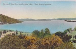 California Lake County Narrows Of Clear Lake From Paradise Valley Handcolored...