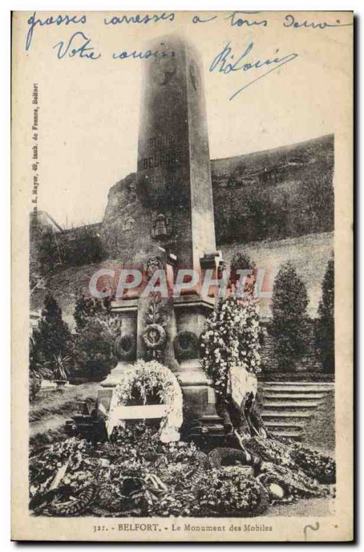 Old Postcard Belfort Monument Of Mobile