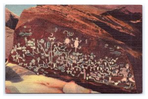 Newspaper Rock Petrified Forest Arizona Postcard